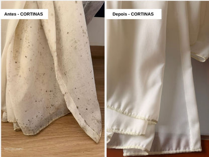 Lavandaria de Cortinados ao Domicílio | Mister Limpo Services